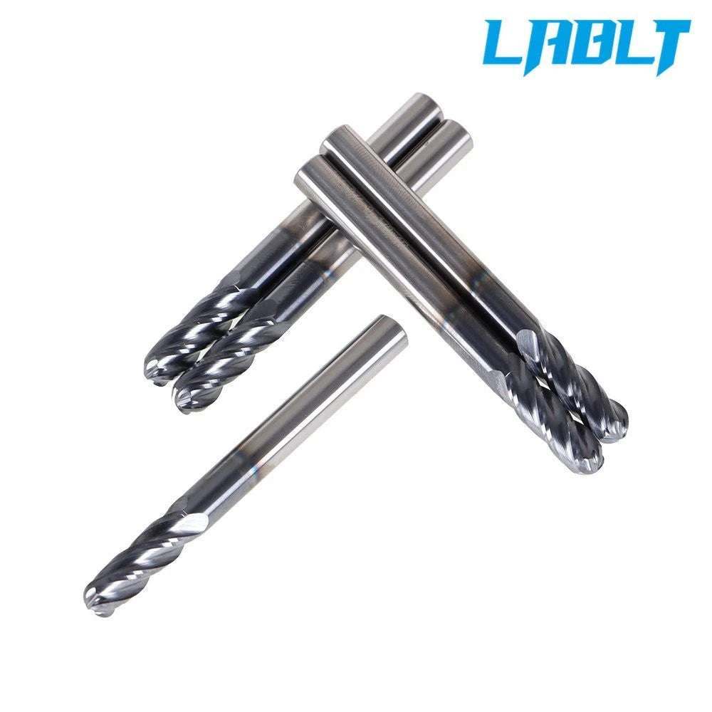 Carbide End Mill 1/4" 4 Flute Ball Nose for LABLT (20×)