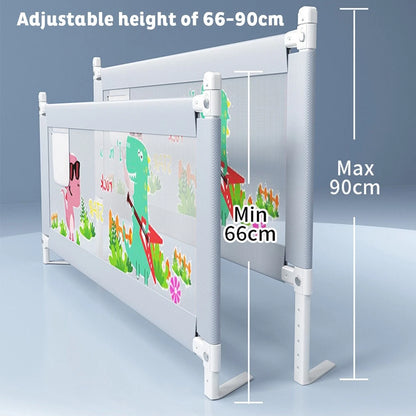 Adjustable Folding Bed Rail for Kids Safety Cot (Fits Most Models)