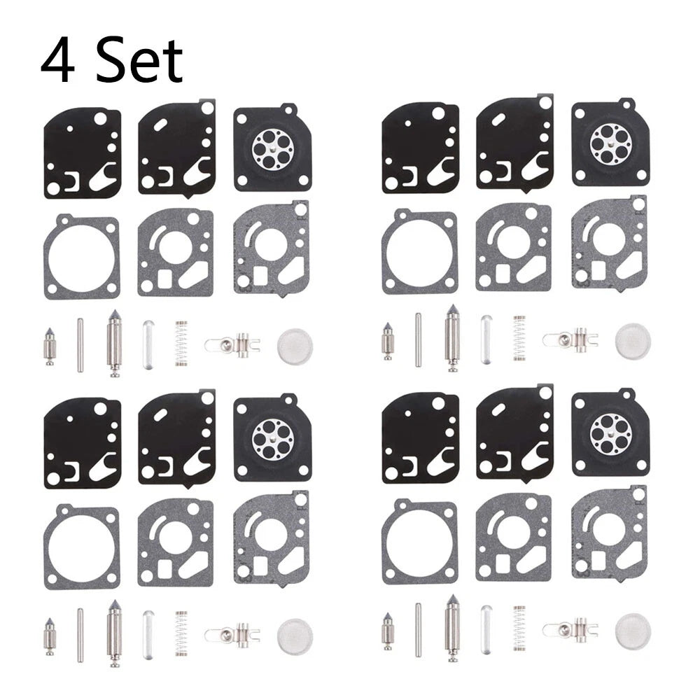 Set of 4 Carburetor Repair Rebuild Kits for Zama RB-52 C1Q-P22 C1Q-P24 C1Q-P18
