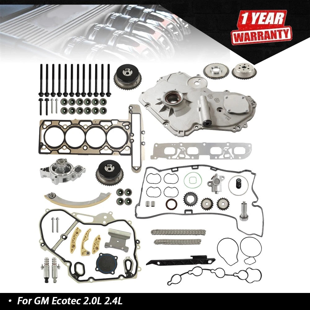 Timing Chain Kit & Oil Pump Actuator for GM Ecotec 2.0L 2.4L (2010–2017)
