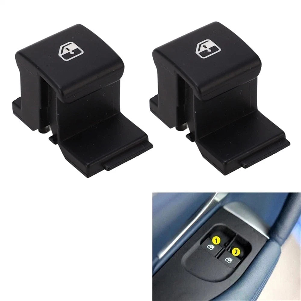 2Pcs Window Master Switch Button Cover for Maserati Gran Turismo (2007–2014)