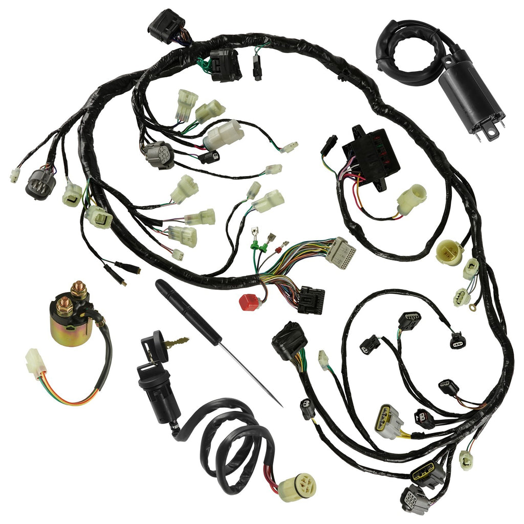 Wiring Harness Switch Key Coil Starter Relay for Honda Rincon TRX680FA (2006–2007)