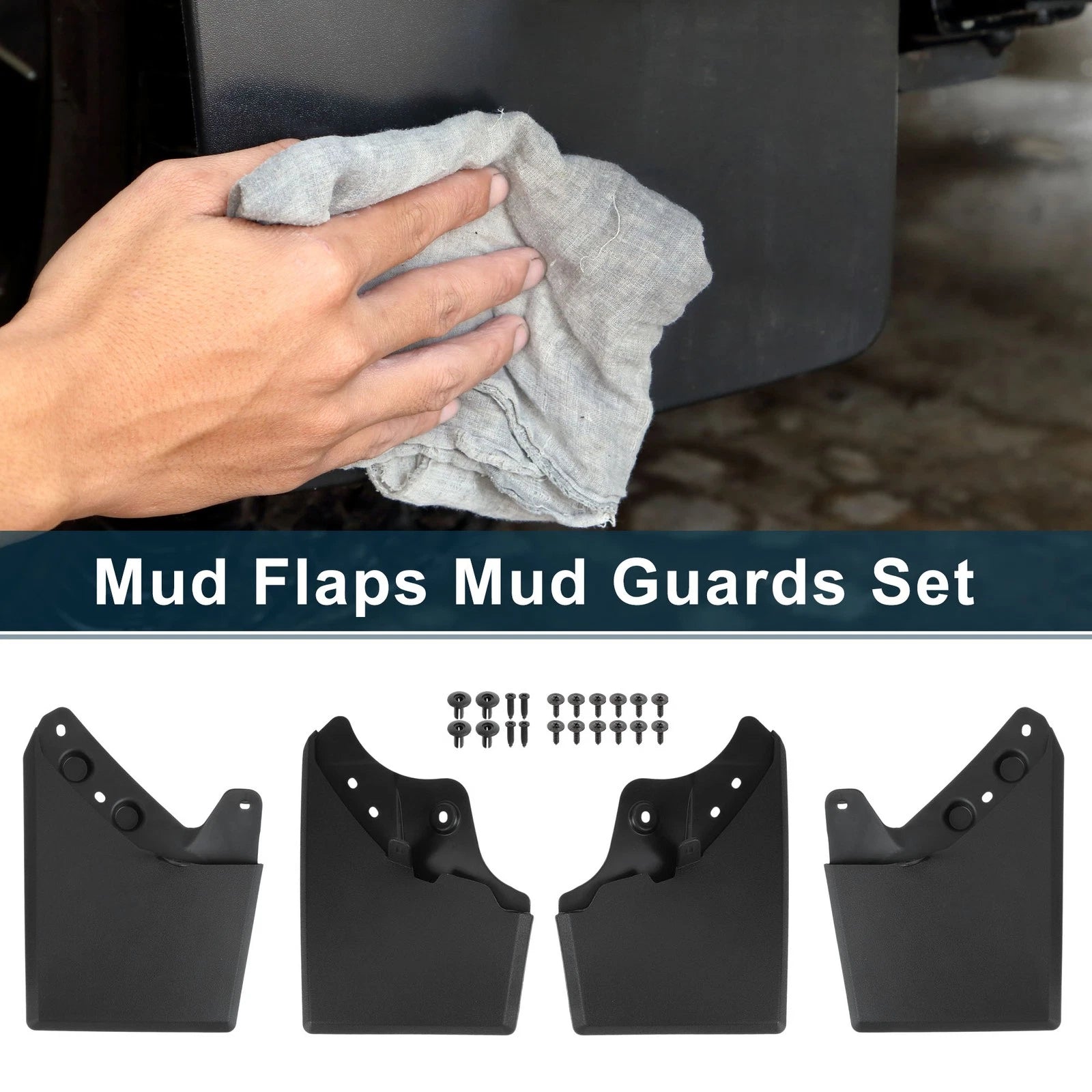 Mud Flaps Kit Splash Guards Replacement for Toyota Tacoma (2024–2025)