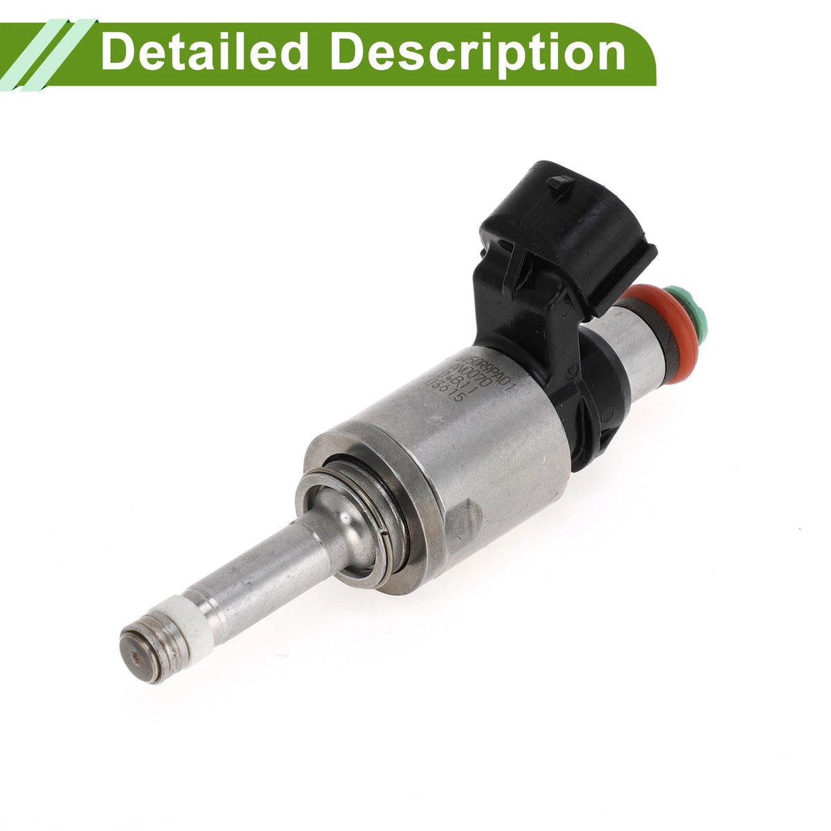 Fuel Injector No.16450-R9P-A for Acura RLX Base 3.5L (2015) 1 Pc Black