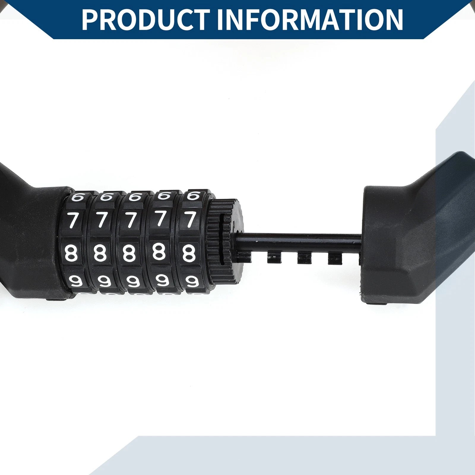 Bike Cable Lock 5 Digit Resettable for Universal Bike (Any Year)
