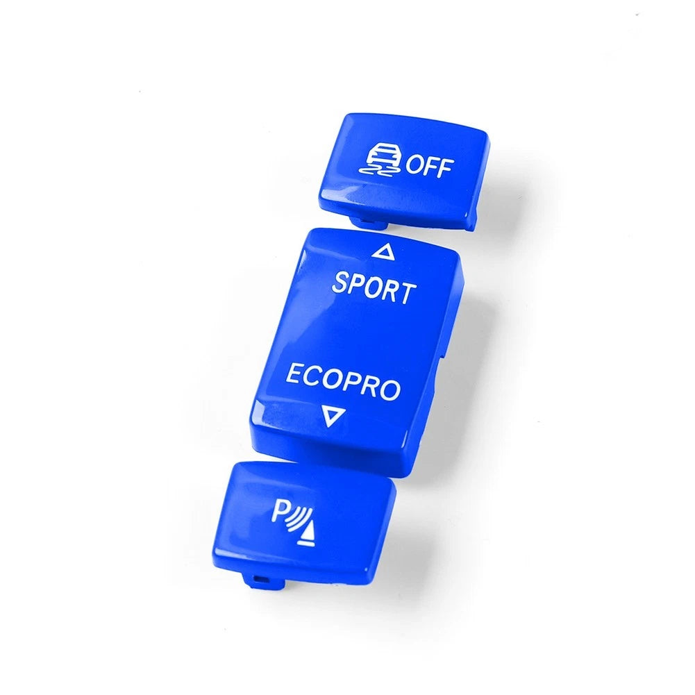 Coating Button Cover for - Rubberized Blue Knob