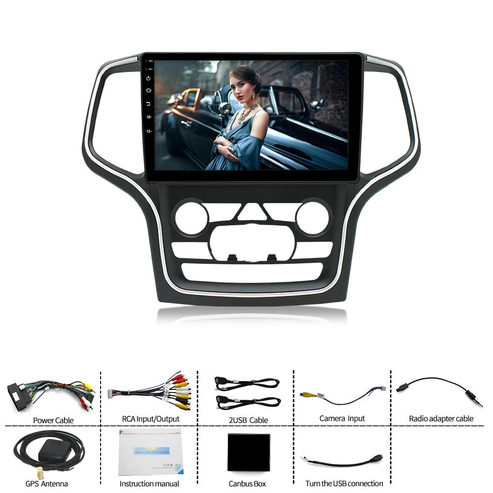 10.1'' GPS Navigation Head Unit for Jeep Grand Cherokee (2014–2022)