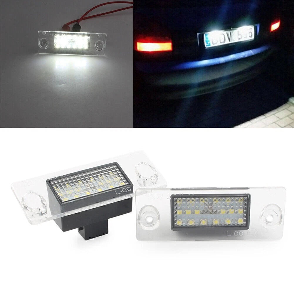 2X LED License Plate Light for Audi A4 B5 (1995–2001)