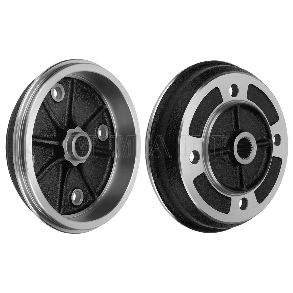 2 Pack Front Wheel Brake Drums for Kawasaki KAF540 Mule (1990–2020)