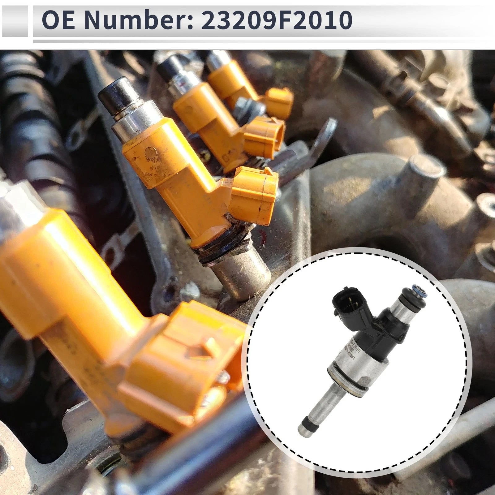 Fuel Injector Replacement for Toyota Corolla 2.0 (2020–2024) 1 PC Black Silver