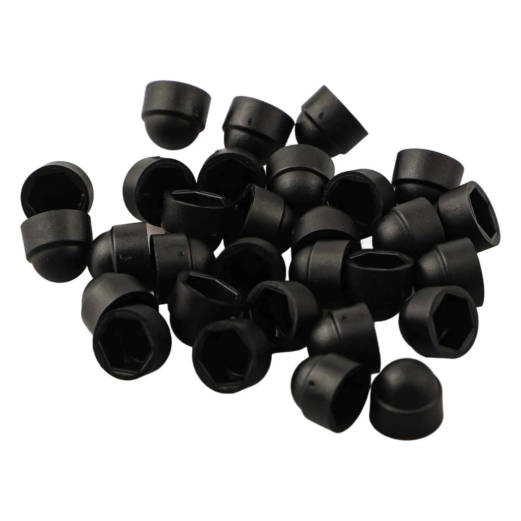 30pcs Nylon Domed Hex Nut Covers for Universal Applications