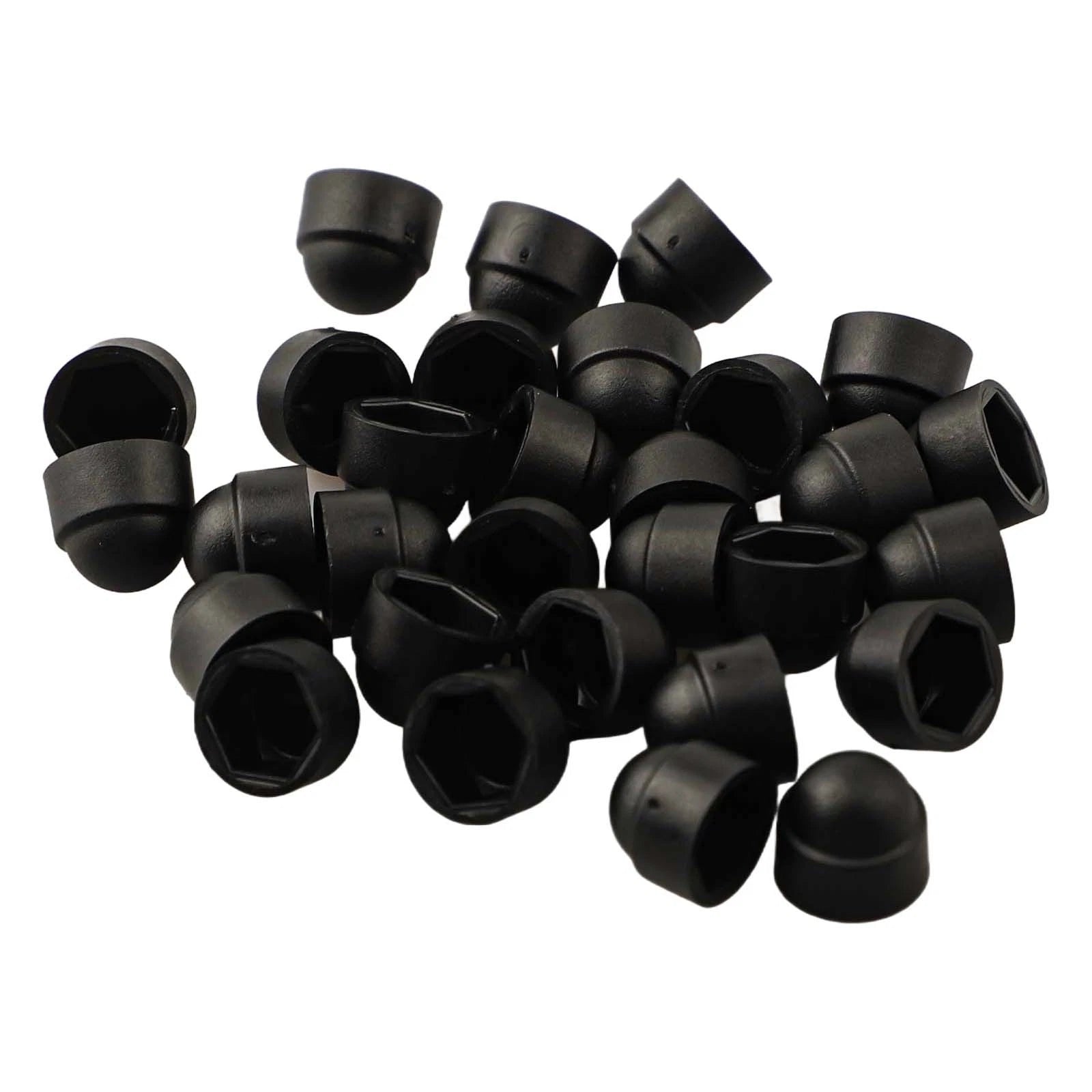 30pcs Nylon Domed Hex Nut Covers for Universal Applications