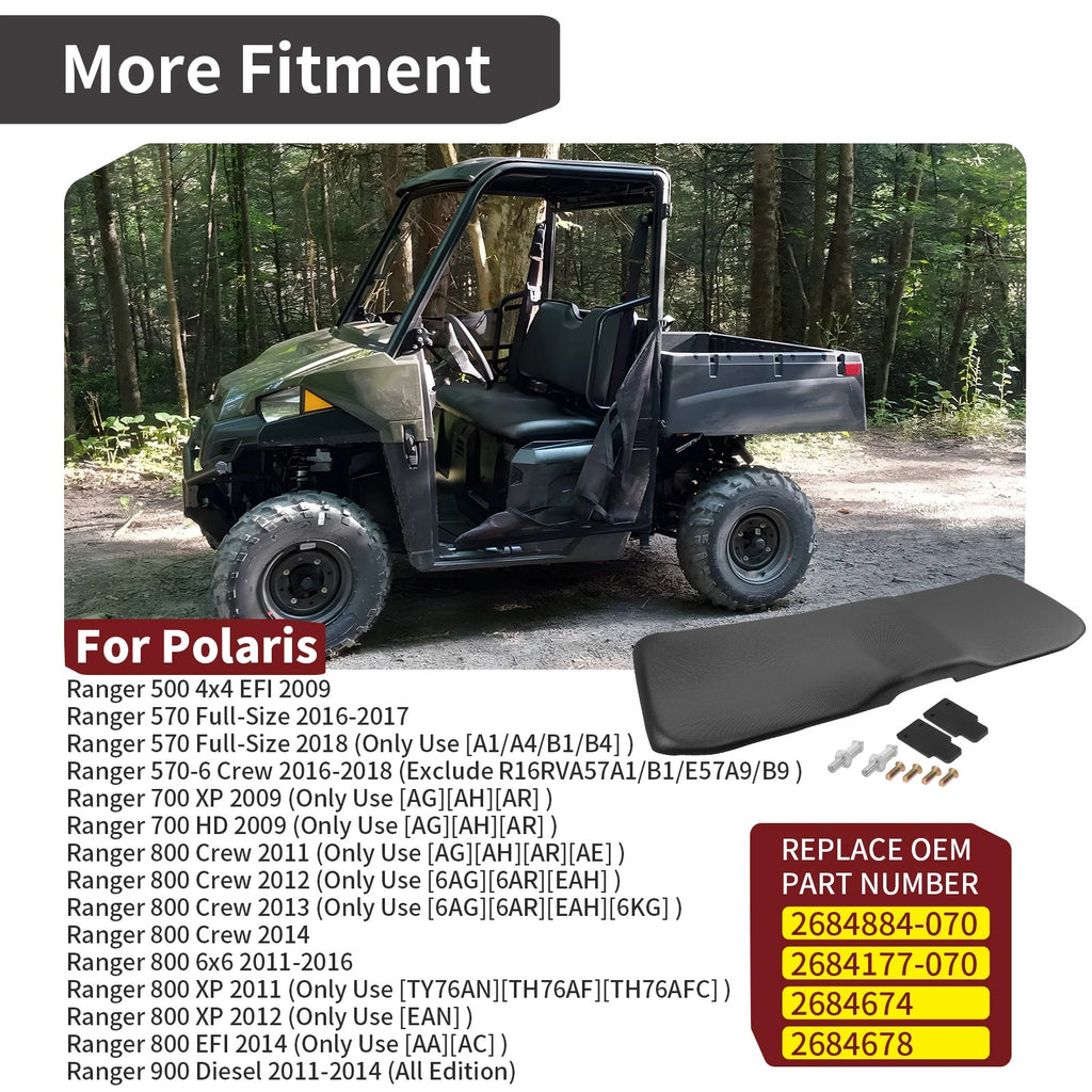 Bottom Seat for Polaris Ranger 800 EFI (2006–2014) 2684884-070 2684177-070 2684674 2684678