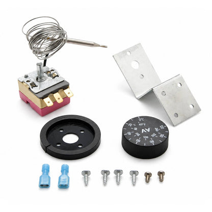 3-Pin Adjustable Fan Thermostat Switch Radiator Temperature Probe Kit