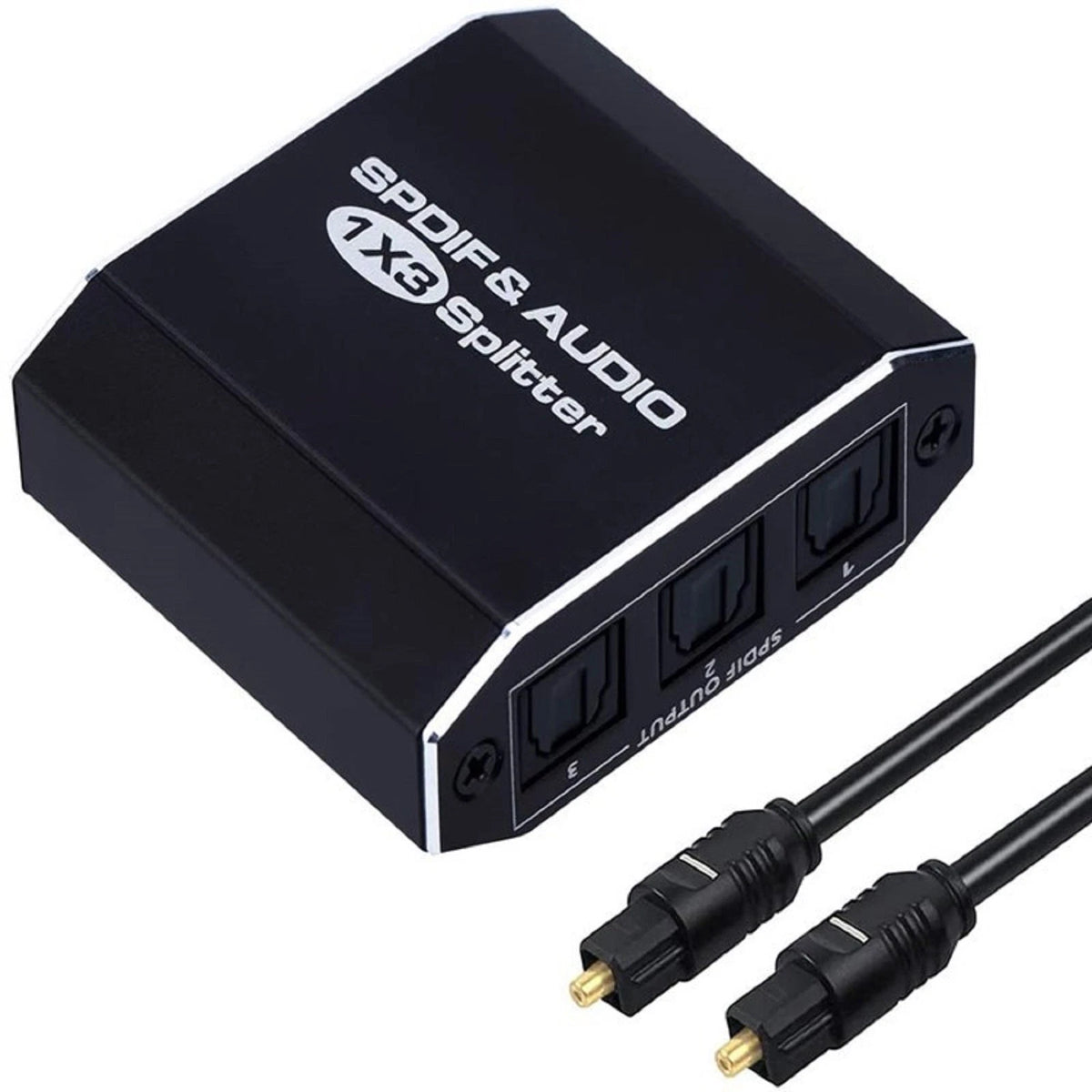 Digital SPDIF Optical Audio Splitter Adapter for Toslink (1x3)