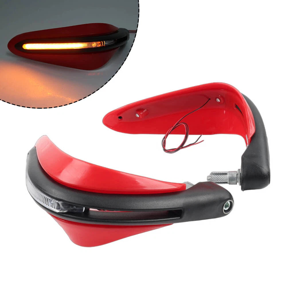 7/8" Motorcycle Handguard with LED Light for Universal Dirt Bike ATV