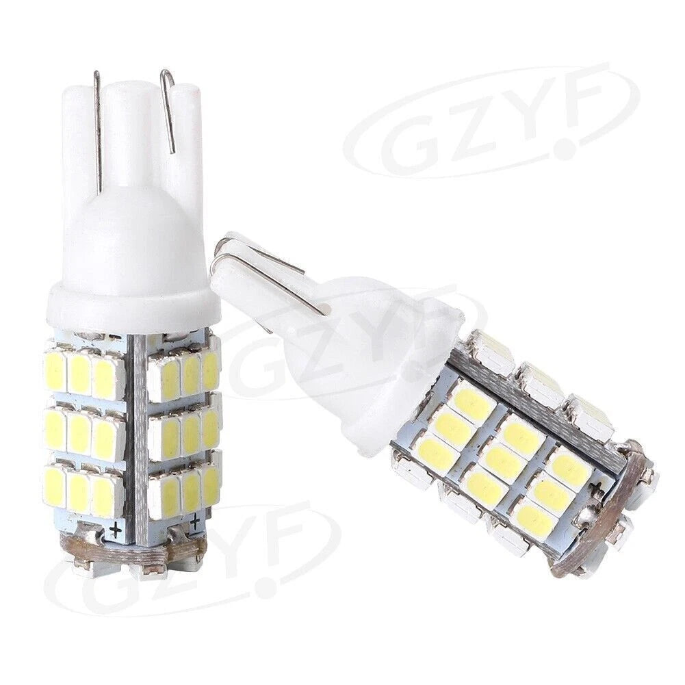 2X T10 168 Xenon White LED Backup Reverse Lights for