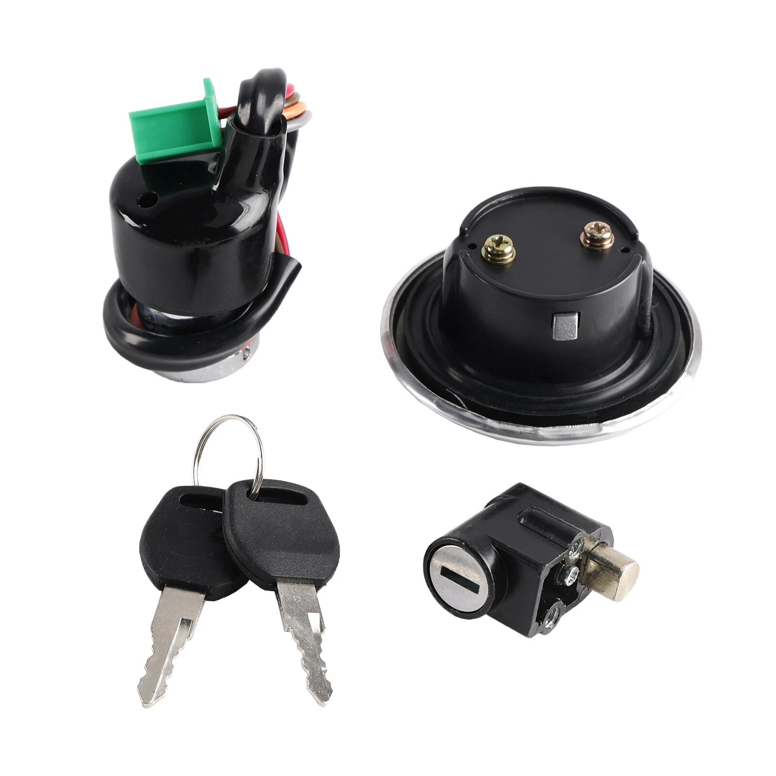 Ignition Switch Lock & Fuel Gas Cap Key Set for Suzuki GN125 (1982–2001) T9