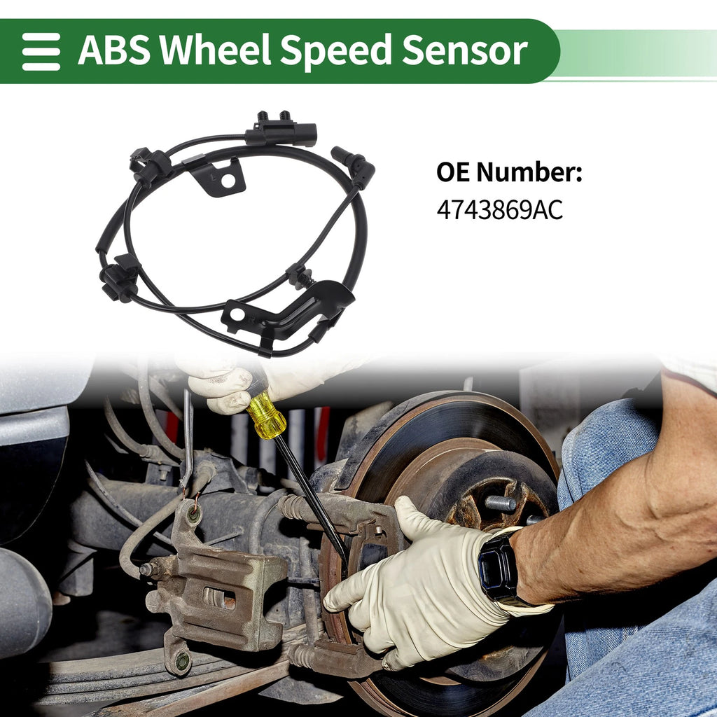 ABS Wheel Speed Sensor Rear Left Replacement for Dodge Journey (2009–2020)