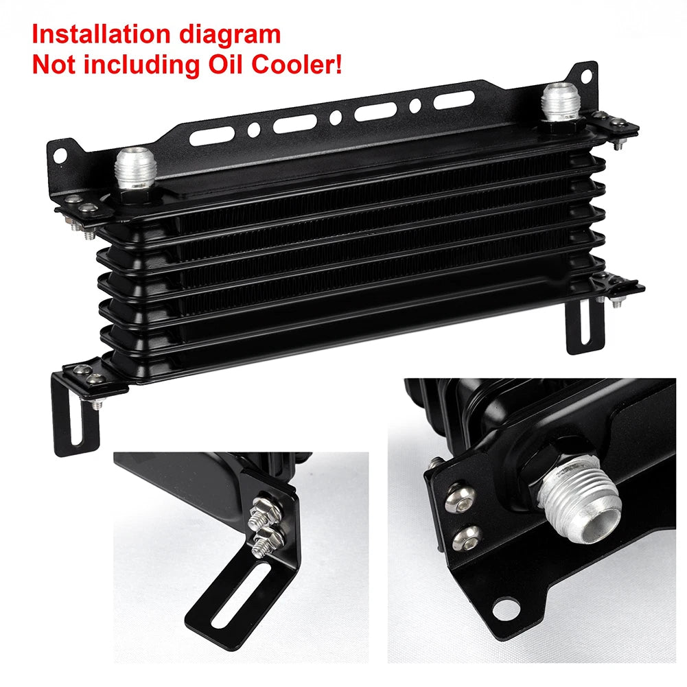 340mm Aluminum Oil Cooler Support Bracket Kit for Japanese Cooling Units