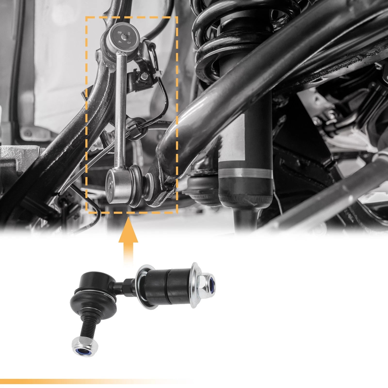 2pcs Front Stabiliser Sway Bar Link Replacement for Mitsubishi Outlander (2003–2006)