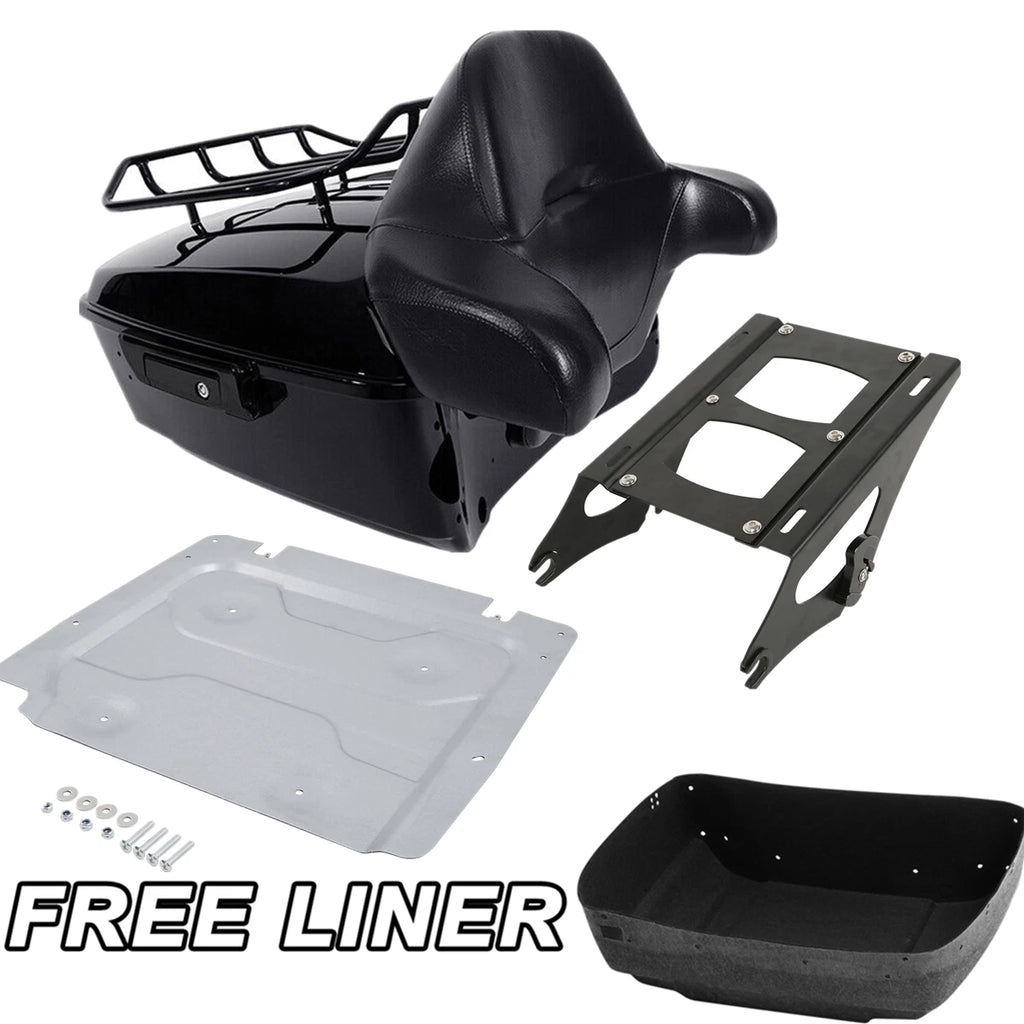 Trunk Backrest Plate Mount Rack for Harley Touring Glide (2014–2023)