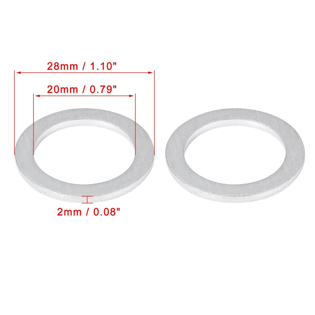 Oil Drain Plug Gaskets Replacement 10 Pack for Honda M20 (1990–2001)