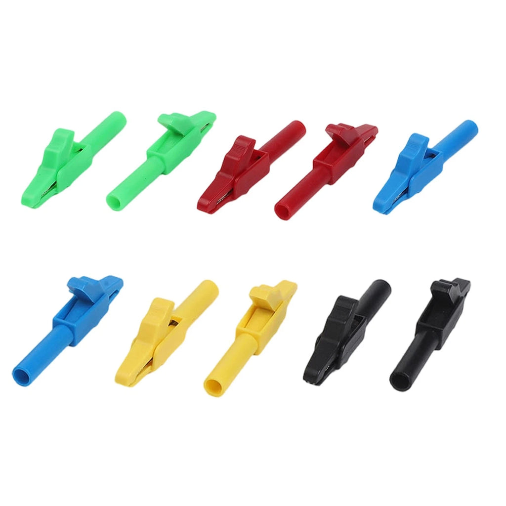 10PC Nickel Plated Copper Crocodile Clips for Improved Power Transmission