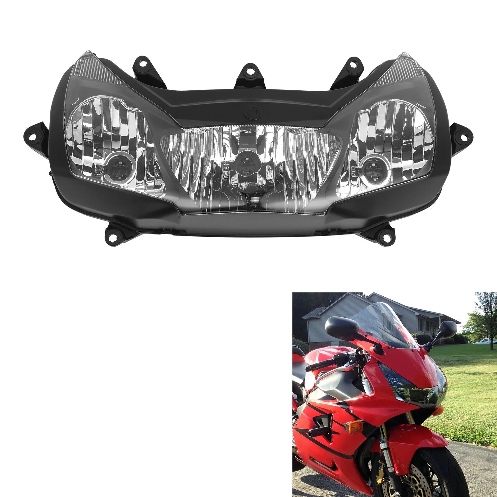 Front Headlight Lamp for Honda CBR954RR (2002–2003)