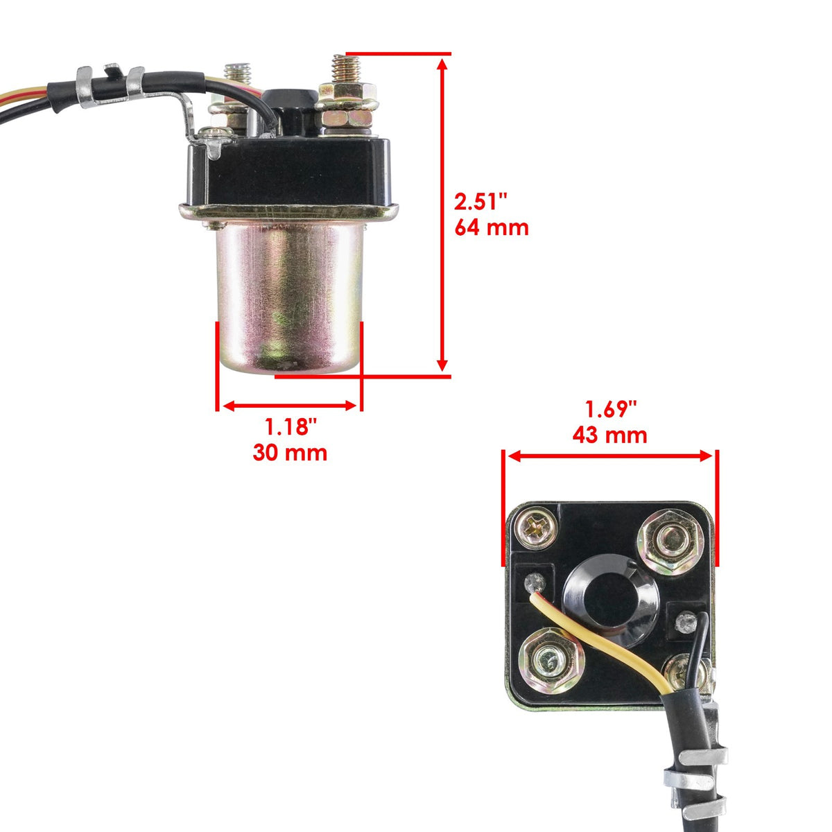 Starter Solenoid Relay Replacement for Polaris SL780 SLT780 (1996–1997)