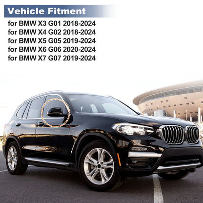 1 Pair Rearview Mirror Cover Cap for BMW X3 G01 (2018–2024)