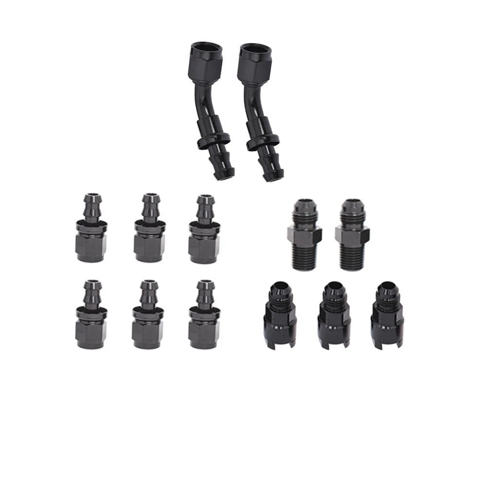 25Feet 3/8 LS Conversion Fuel Injection Line Fitting Adapter Kit