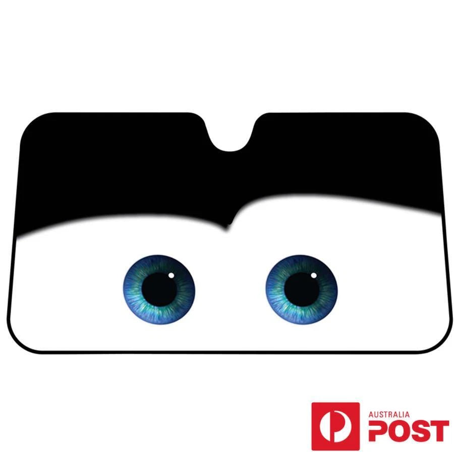 Black Eyes Car Windscreen Sun Shade Cover for All Vehicles (2010–2023)