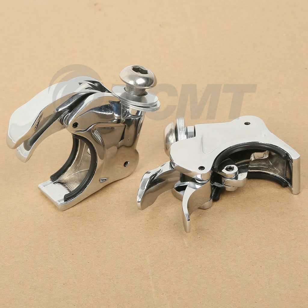 41mm Windshield Clamps for Harley Softail Custom Night Train (1988–2013) Chrome