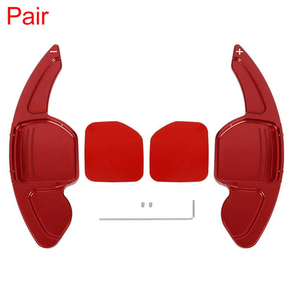 Red Steering Wheel Shift Paddle Pair for Audi A5 S4 S5 Q5 A4 Quattro (2013–2020)