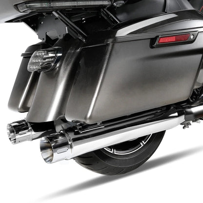 4" Megaphone Slip-on Muffler Exhaust Pipes for Harley Electra Glide (2017–2023)