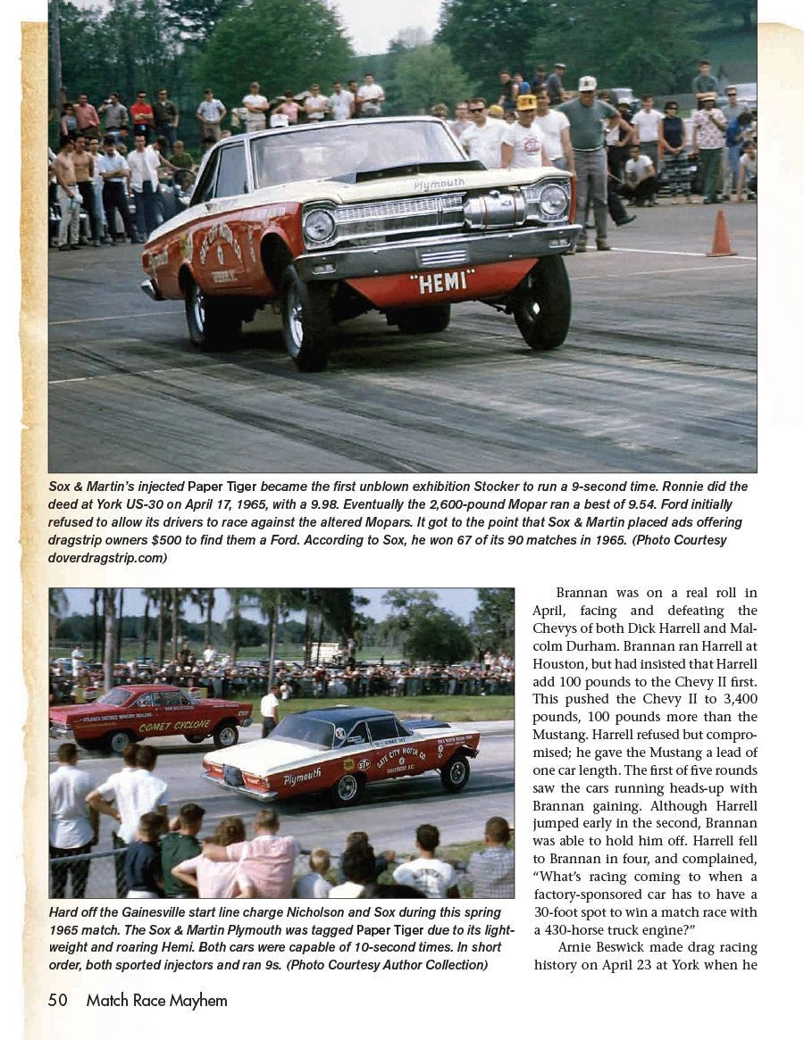 Match Race Mayhem Book for (1970–2023)