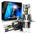 2X H4 LED Headlight Bulbs for NOVSIGHT Conversion Kit (18000LM, 70W)