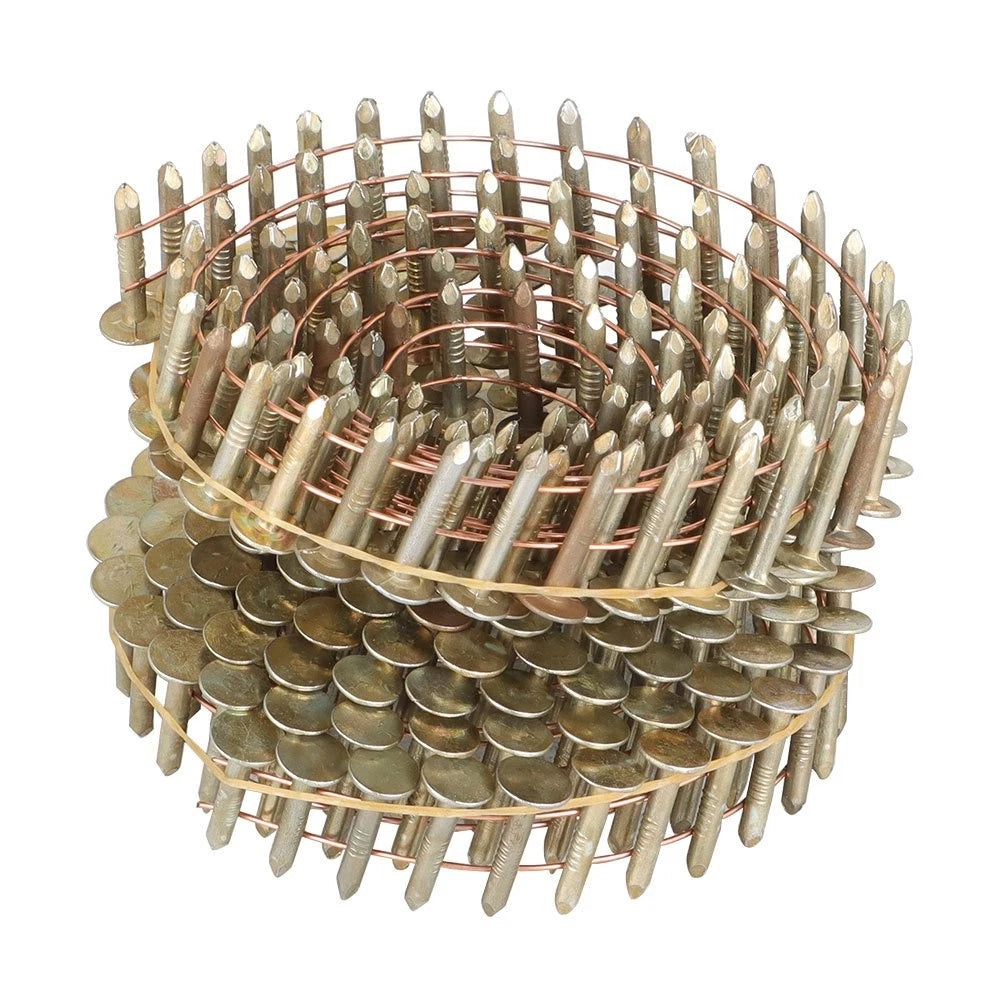 7200 Pack Galvanized Coil Roofing Nails 7/8" × 0.12" × 3/8" 15 Degree