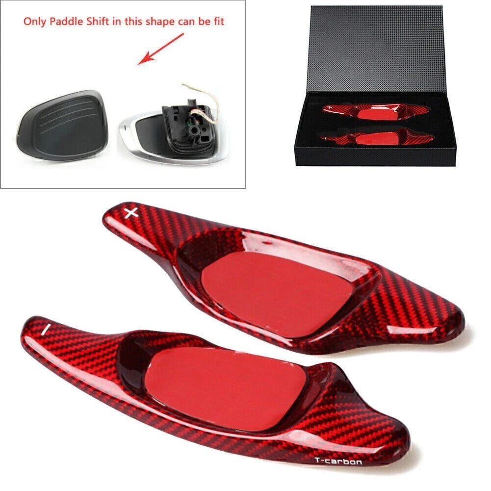 Carbon Fiber Shift Paddle Extensions for Audi S3 S5 A5 S6 SQ5 RS7 (2013–2020)