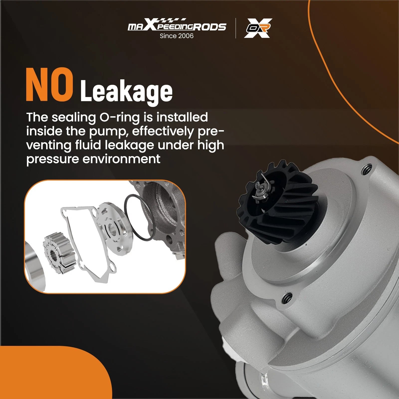Power Steering Pump for Case Backhoe Loader M570 M570AT 300B 400B (2000-2023)