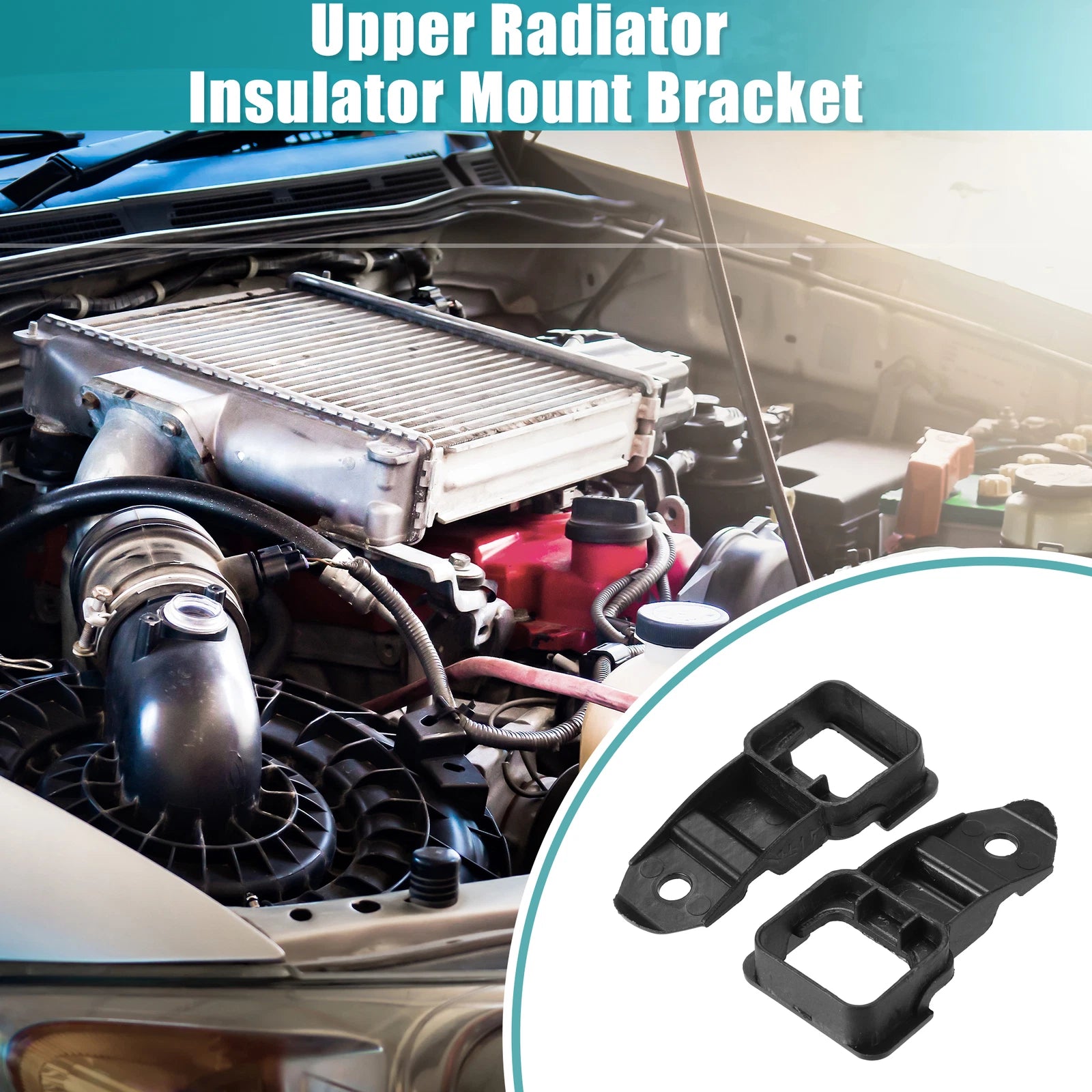 2pcs Upper Radiator Insulator Mount Bracket for Ford Edge (2011–2014) AG1Z8A193A