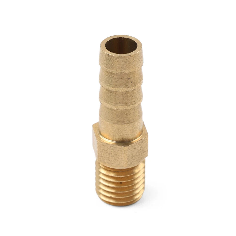 M10 Brass Male Thread Barb Hose Pipe Adapter Fitting (8mm, 5/16)