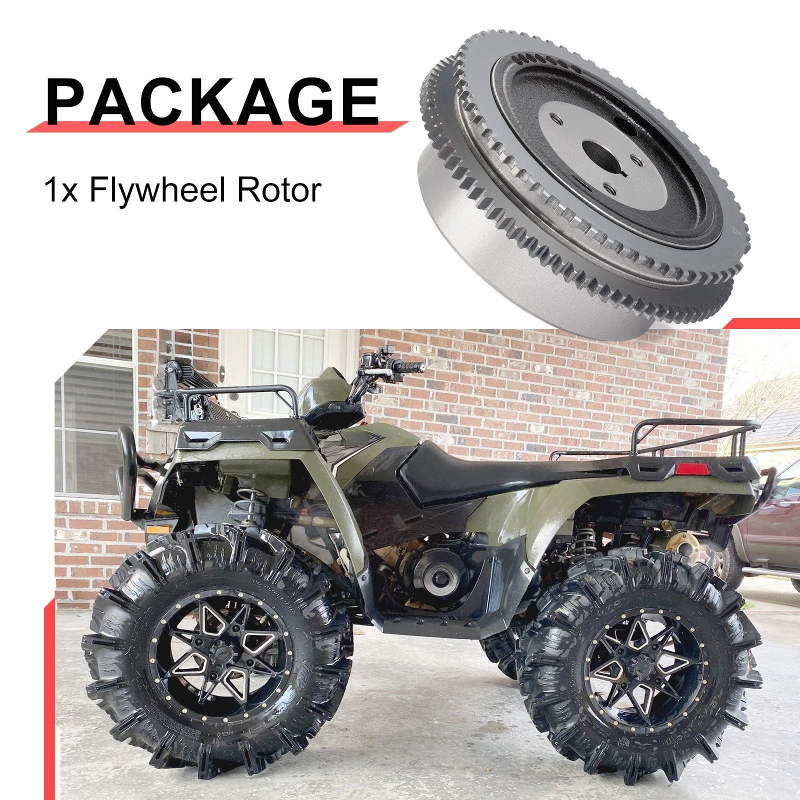 Flywheel Rotor for Polaris Sportsman 800, Ranger 800, RZR 800 (2002–2014)