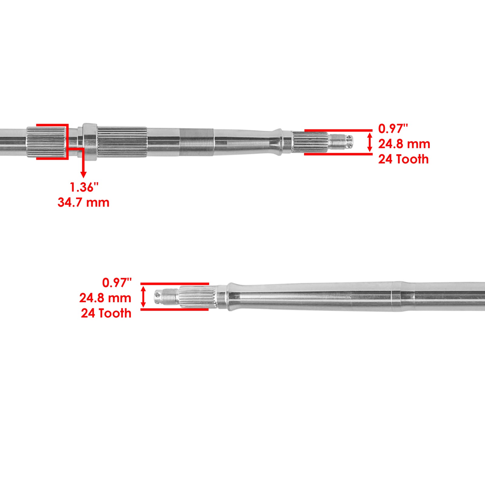 Rear Axle Shaft Replacement for Honda TRX250X 2X4 (2011–2020)