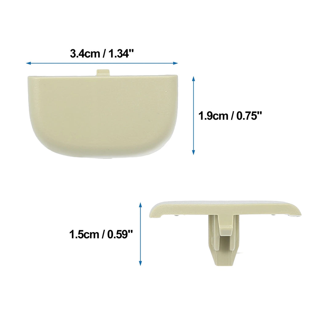 Sun Visor Clip Set Replacement for Beige Ford Edge (2015–2023)