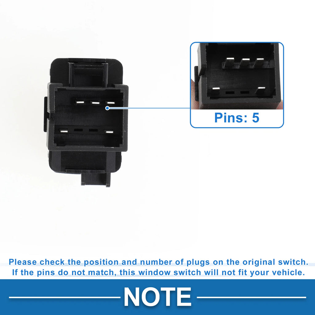 Rear Passenger Side Power Window Switch for Pontiac G6 Solstice (2006–2009)