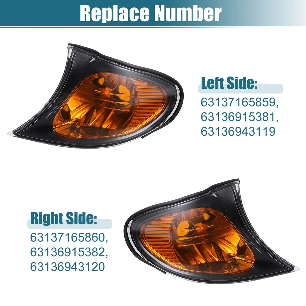 Amber Turn Signal Light Lamp Corner Light for BMW E46 3 Series (2002–2005)
