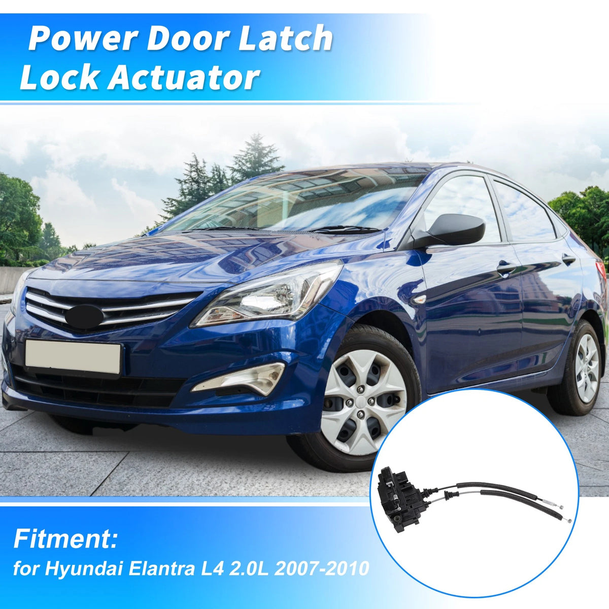 Front Left Power Door Lock Actuator 813102H030 for Hyundai Elantra (2007–2010)