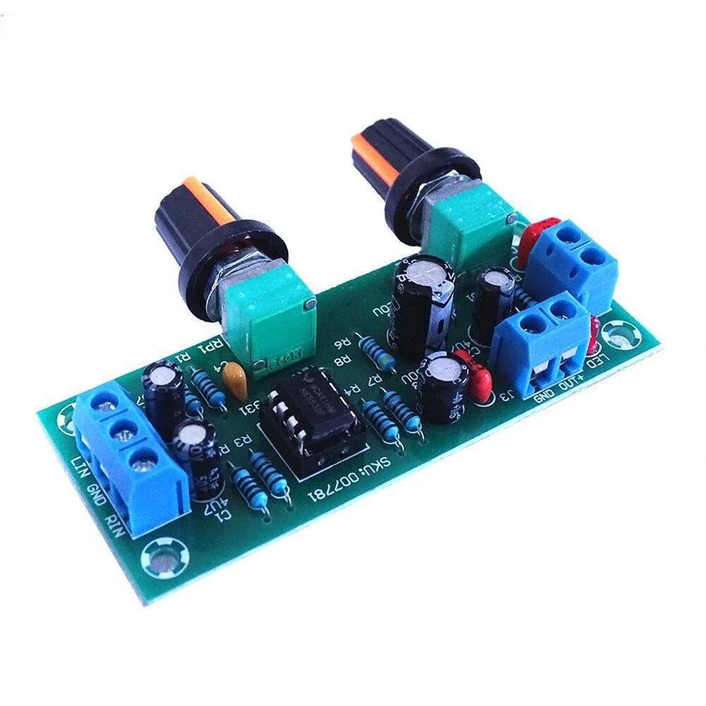 Subwoofer Preamplifier Board for 1024V (Replaceable NE5532 Op Amp Socket)